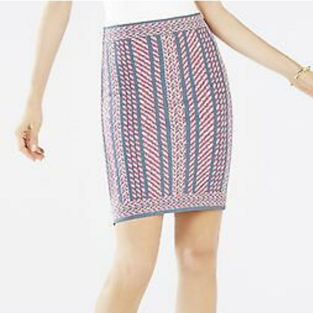 BCBGMaxAzria Pavel Jacquard Pencil Skirt